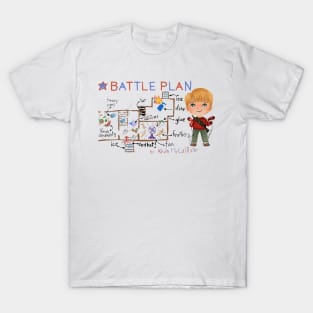 Kevin Home Alone Battle Plan Movie - Christmas Movie Friends T-Shirt